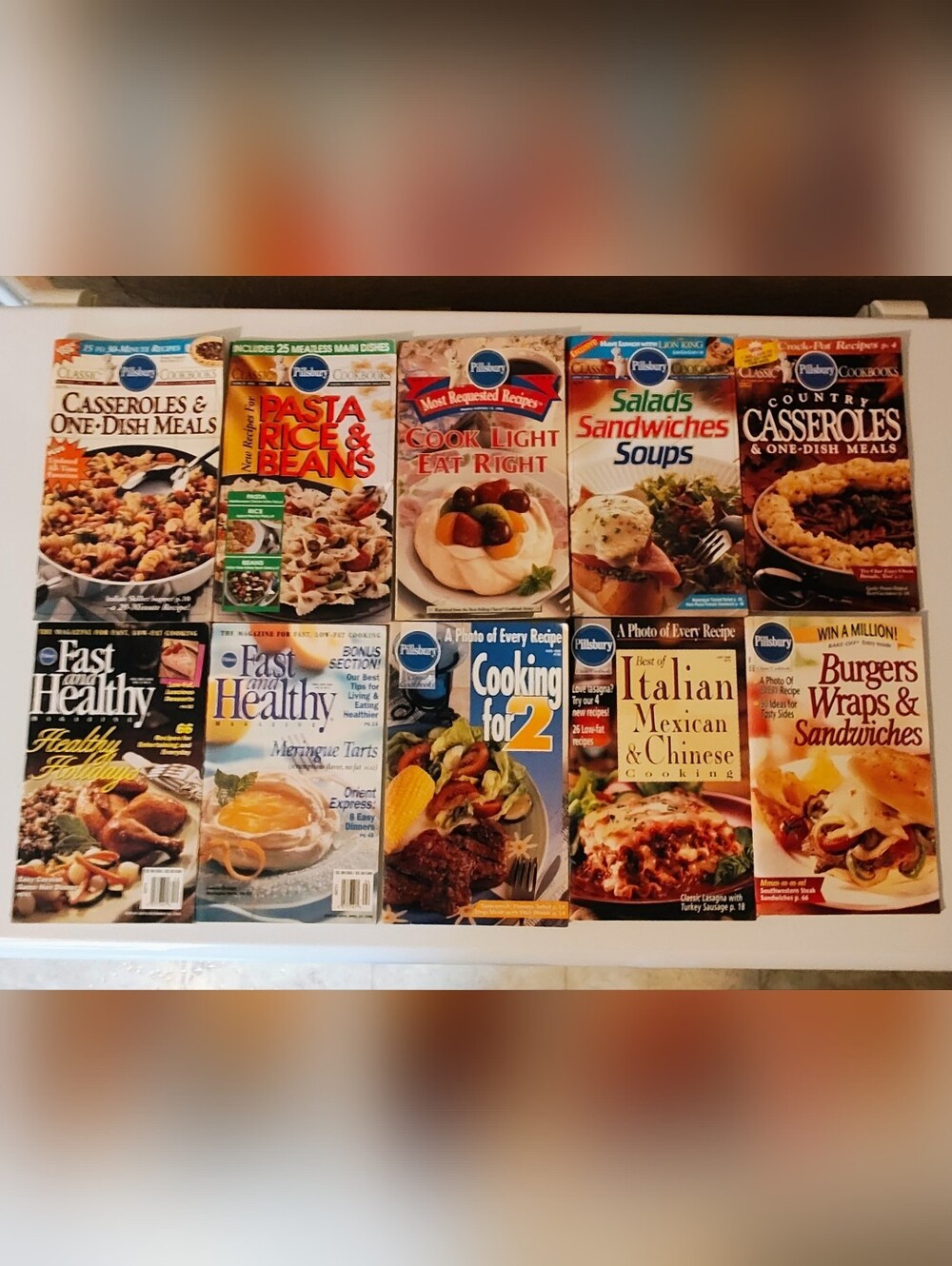 Lot Of 10 Vintage Pillsbury Cookbooks 1990s